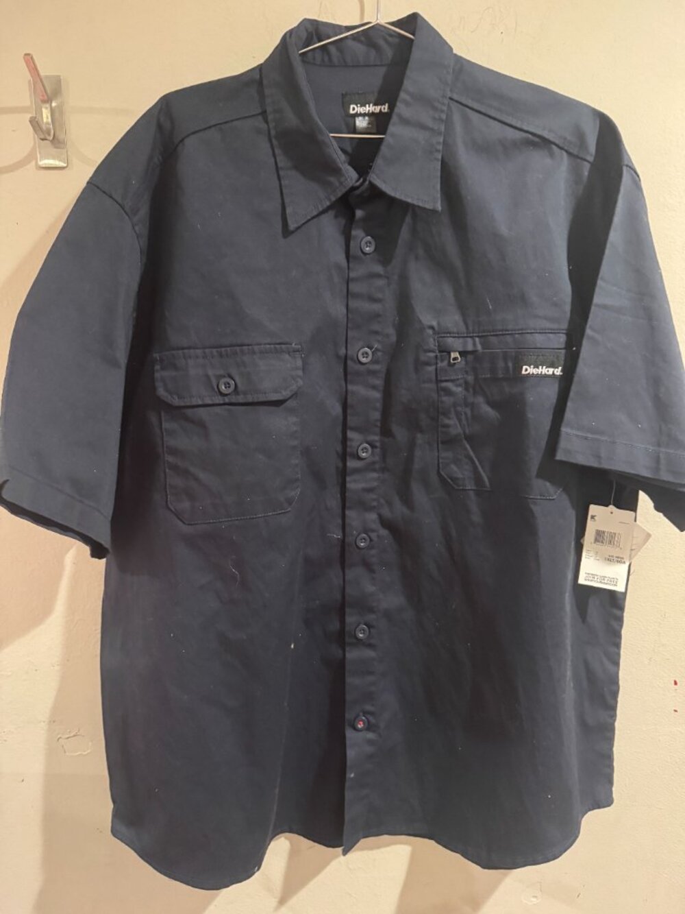 Die Hard Short Sleeve Work Shirt Big Man Size XLT NEW